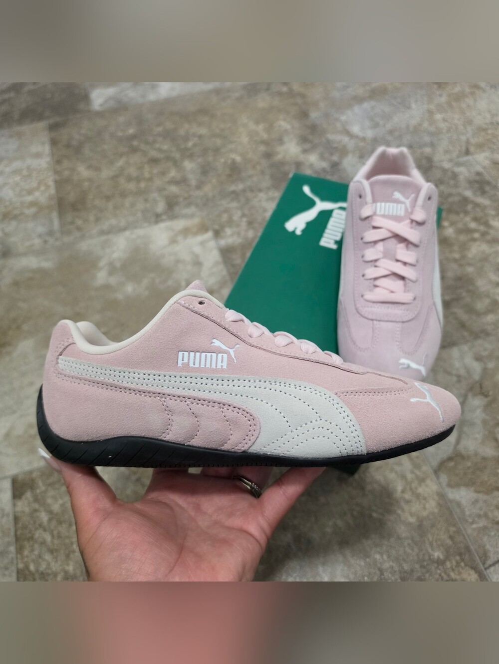 Puma Speedcat OG Suede Pink - Women's Size 7 (Brand New - Factory Shade Flaw)
